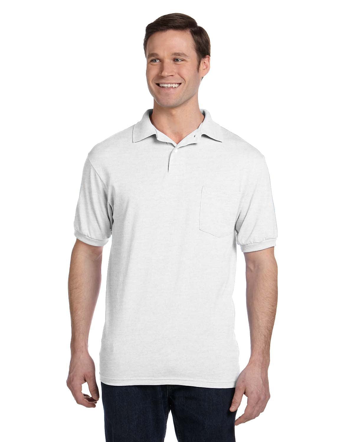 Hanes 50/50 Jersey Knit Pocket Polo Shirt