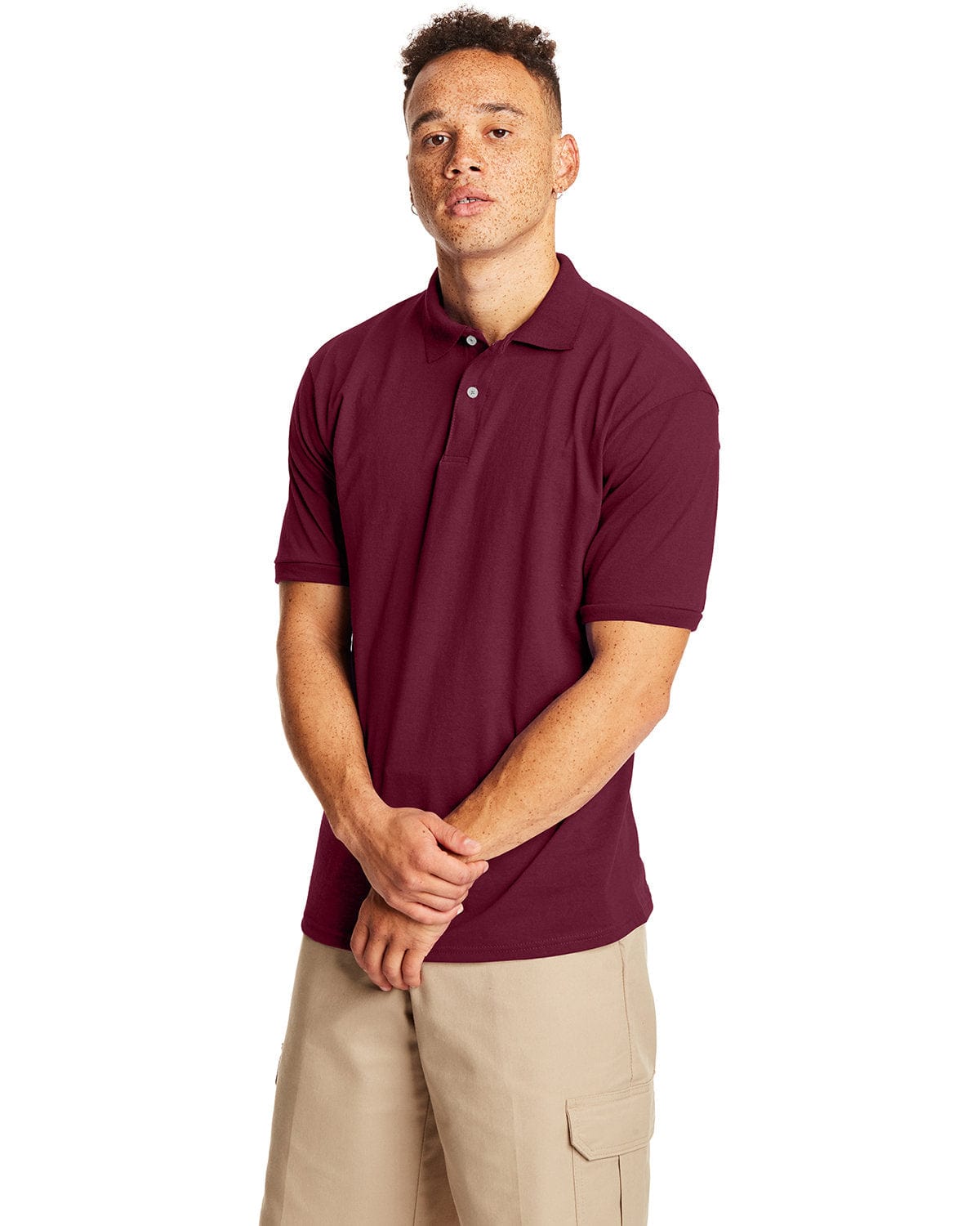 Hanes Men's Short-Sleeve Jersey Pocket Polo