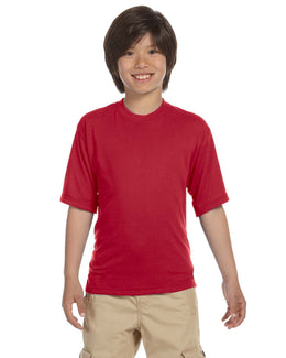 Jerzees Youth 100% Polyester Crew T-Shirt | True Red