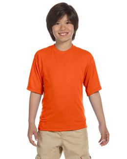 Jerzees Youth 100% Polyester Crew T-Shirt | Safety Orange