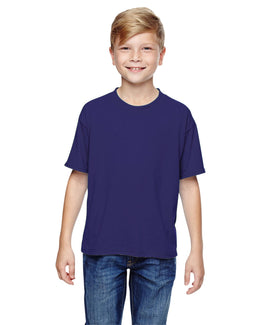 Jerzees Youth 100% Polyester Crew T-Shirt | Deep Purple