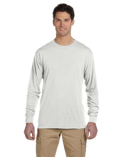 Jerzees 100% Polyester Long Sleeve T-Shirt | White