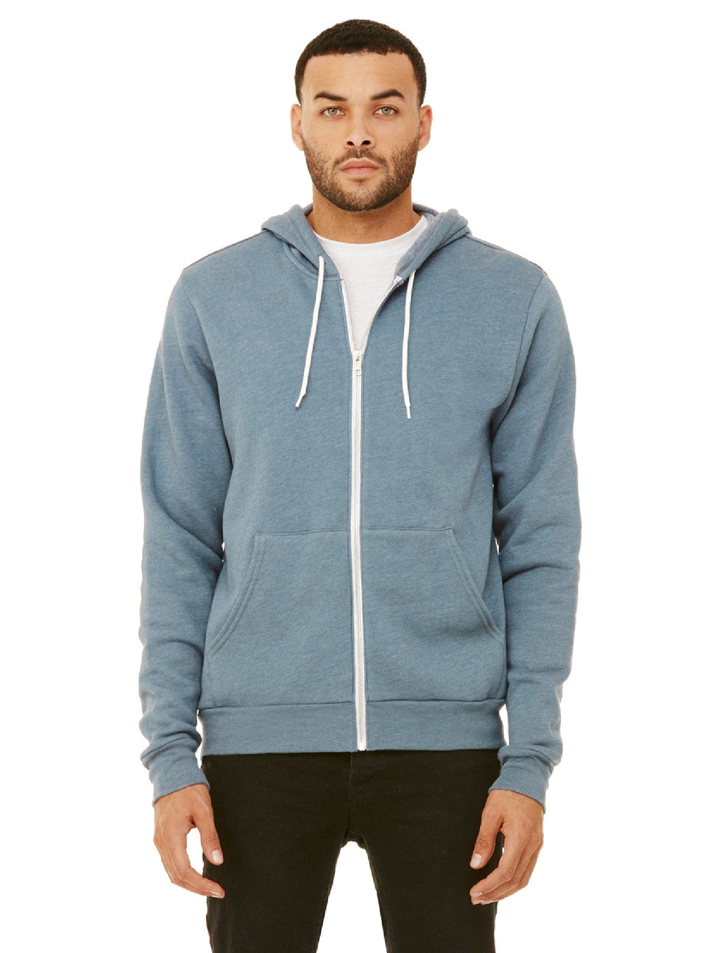 Unisex Poly-Cotton Fleece Full-Zip Hoodie