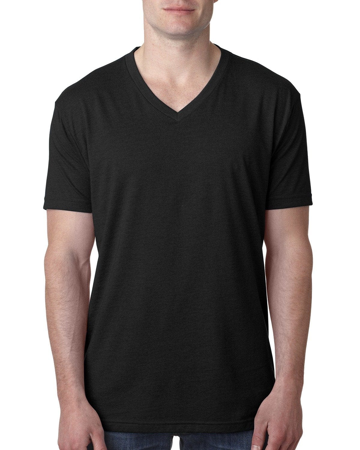 Black V-Neck T-Shirt For Men Fresh Clean Tees, 48% OFF