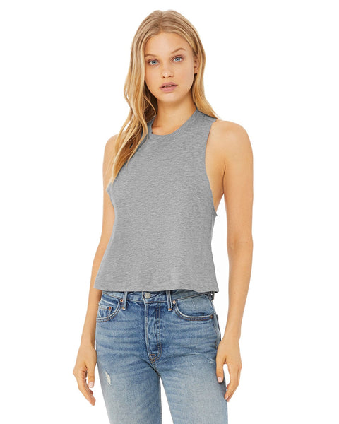 Bella+Canvas Ladies Racerback Cropped Tank – CheapesTees