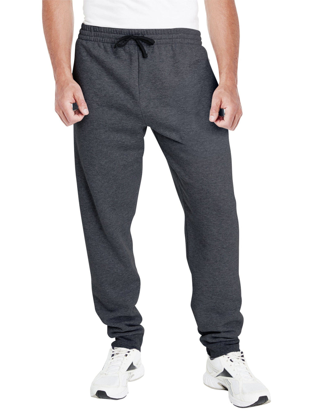 Jerzees Men's Fleece Sweatpants, Light Grey Heather, Large 