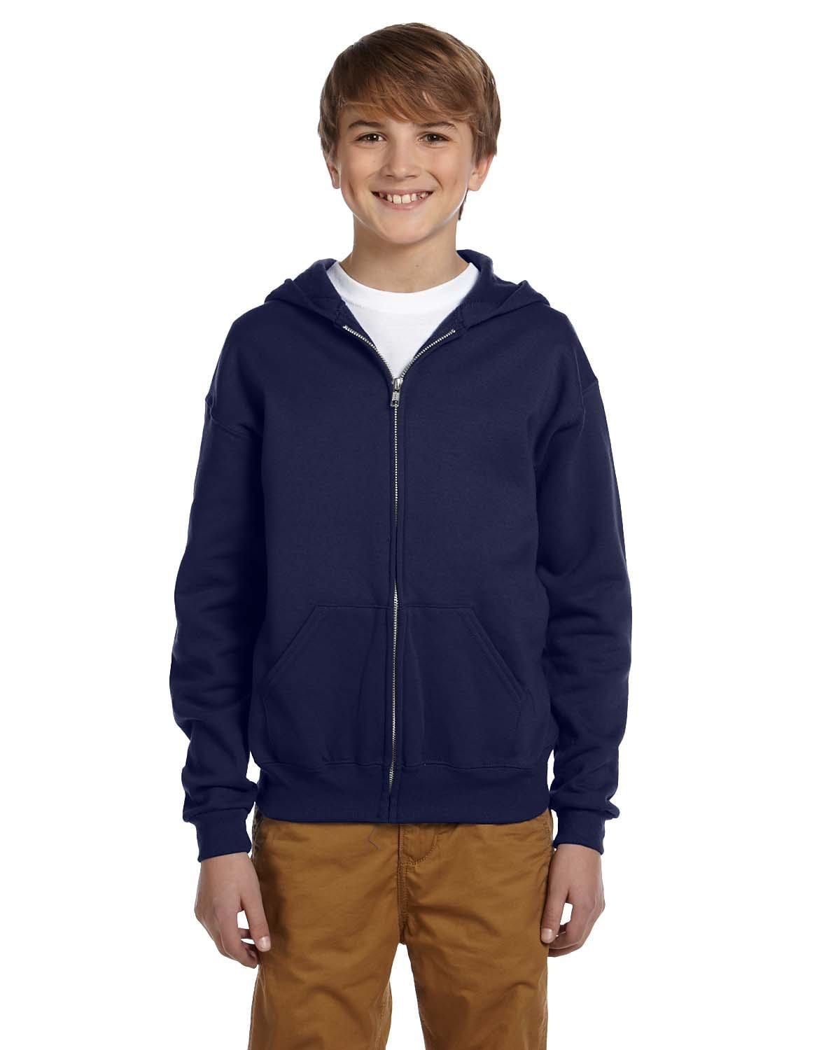 Boys plain navy discount hoodie