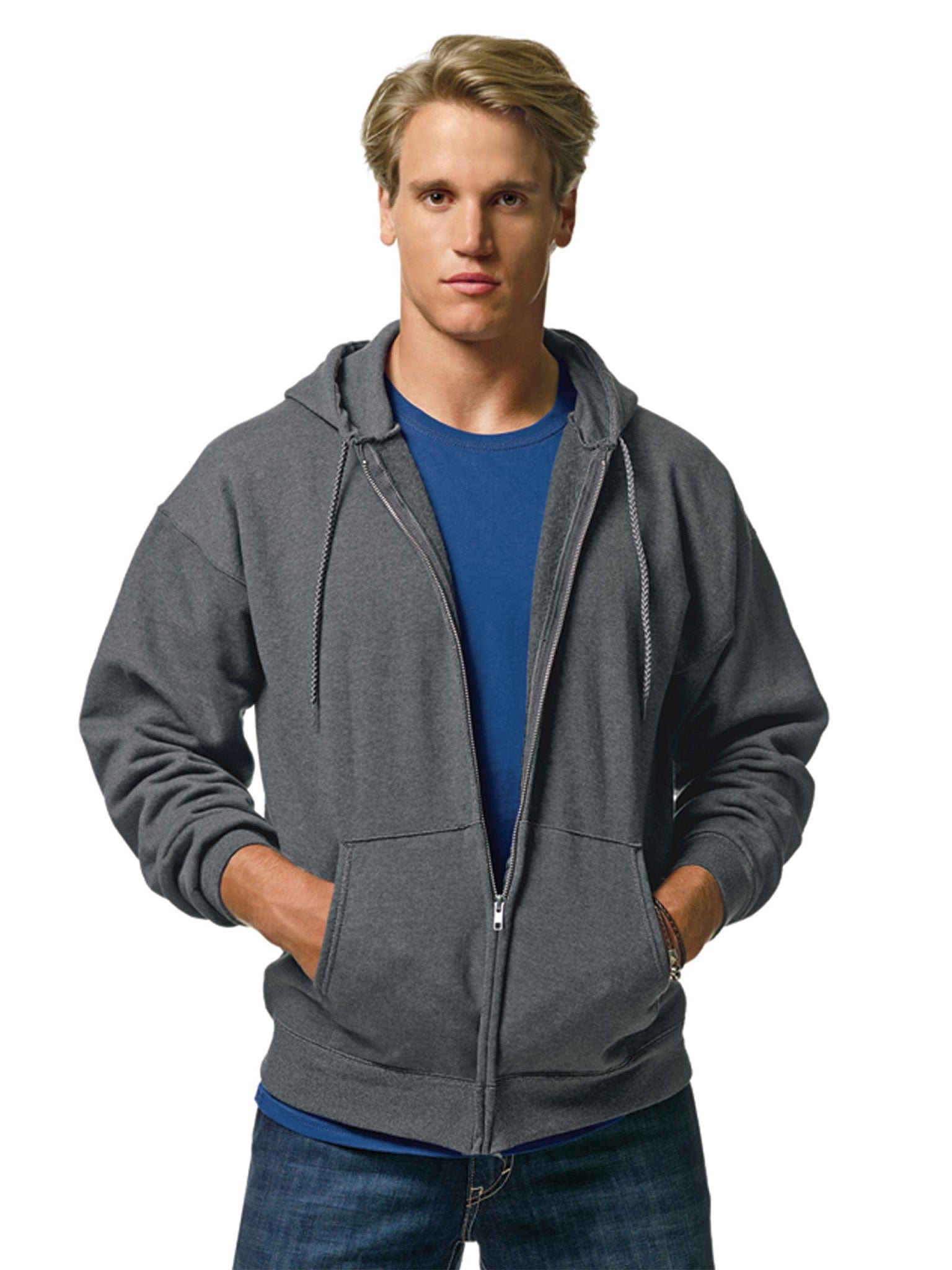 Custom Hanes Ultimate Cotton Full-Zip Hooded Sweatshirt - Design Online