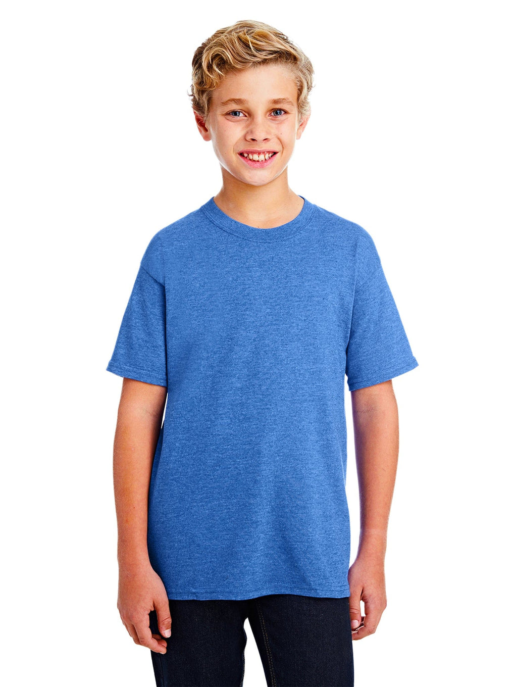 Gildan 8000B Youth DryBlend 50 Cotton/50 Poly T-Shirt - Kelly Green - L