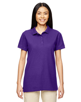 Gildan Premium Cotton Ladies Double Pique Polo Shirt | Purple