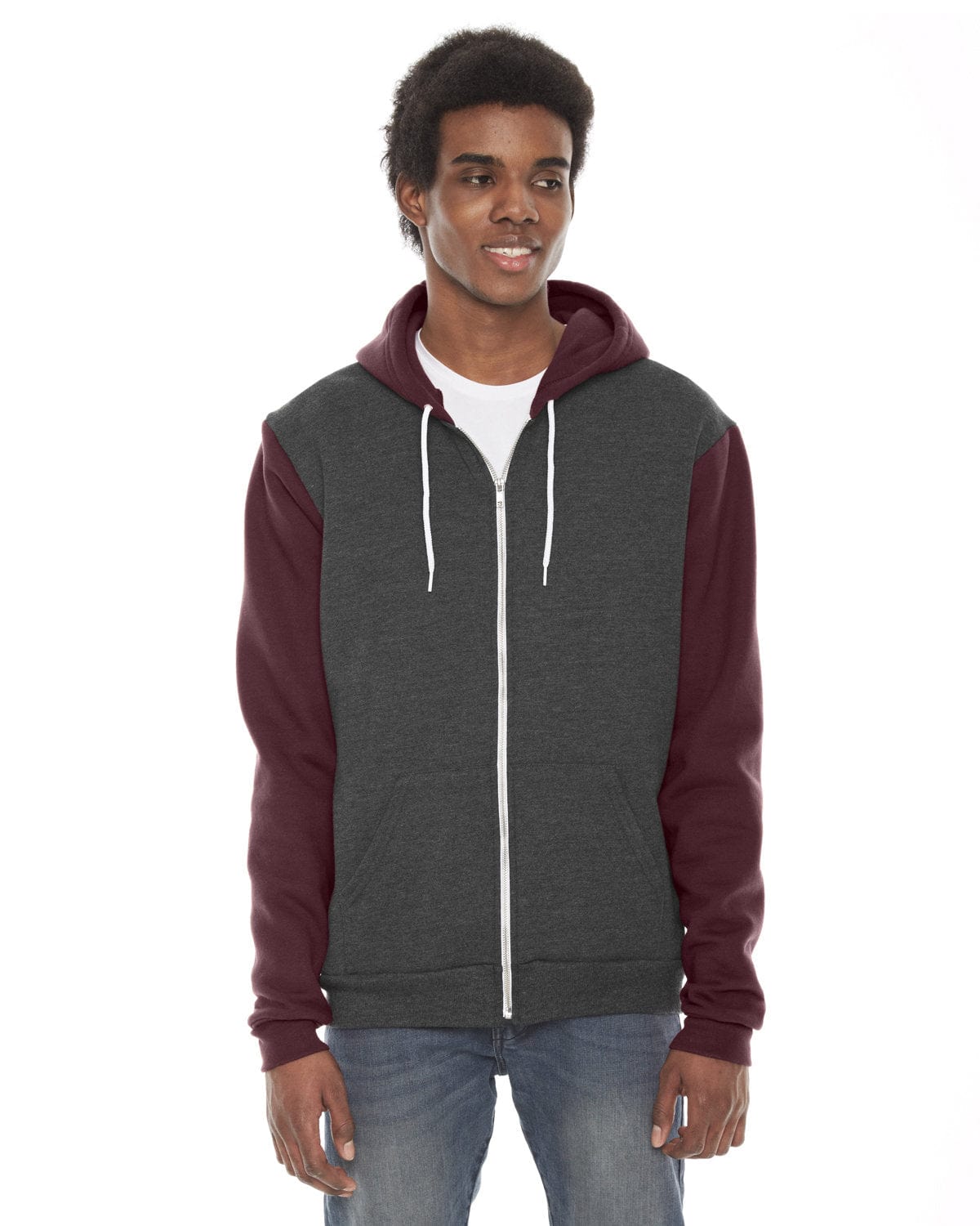 American apparel unisex best sale flex fleece zip hoodie