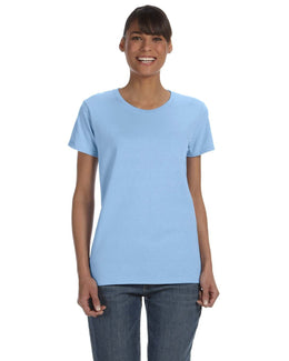 Gildan Ladies Lightweight 100% Cotton T-Shirt | Light Blue