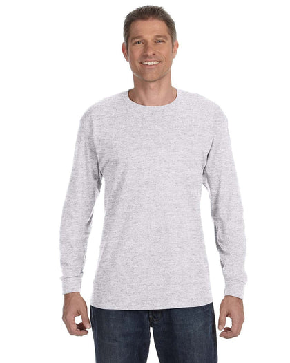 Gildan Heavy Cotton Long Sleeve T-Shirt | Ash Grey – CheapesTees