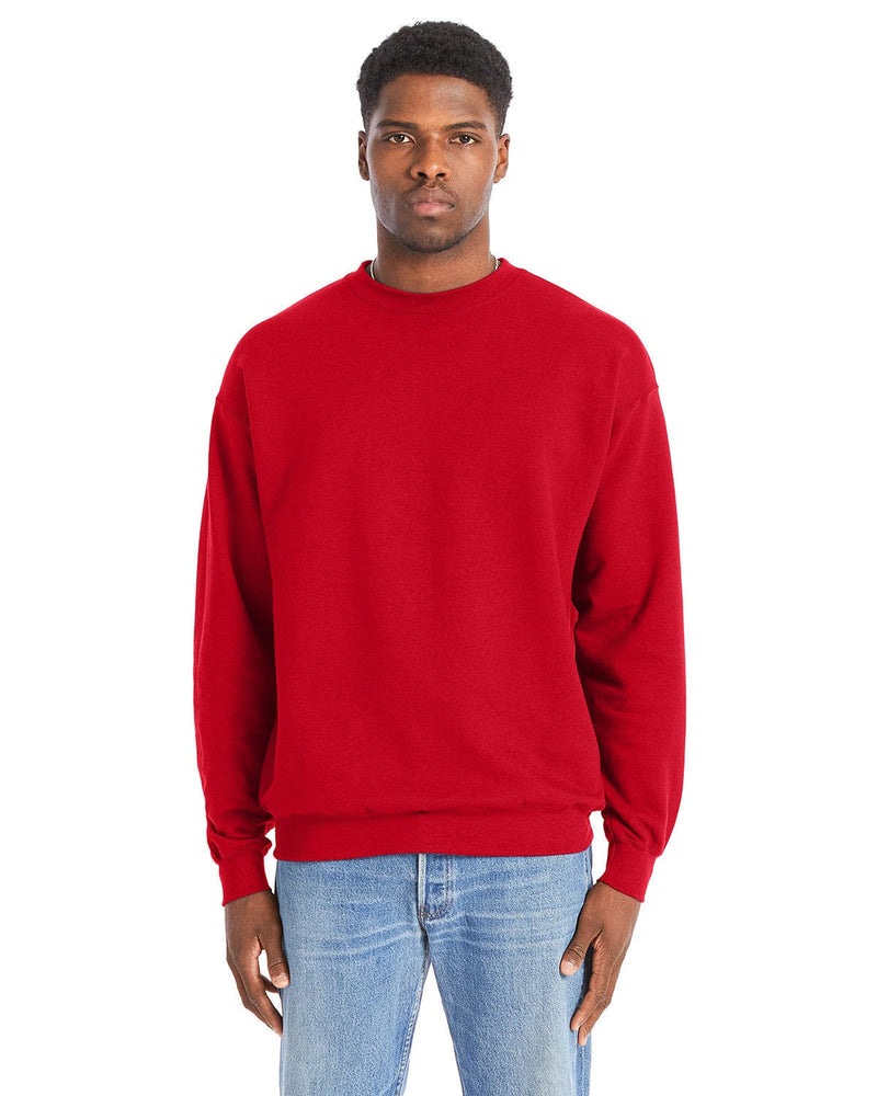 Hanes Perfect Sweats Crewneck Sweatshirt - Athletic Red