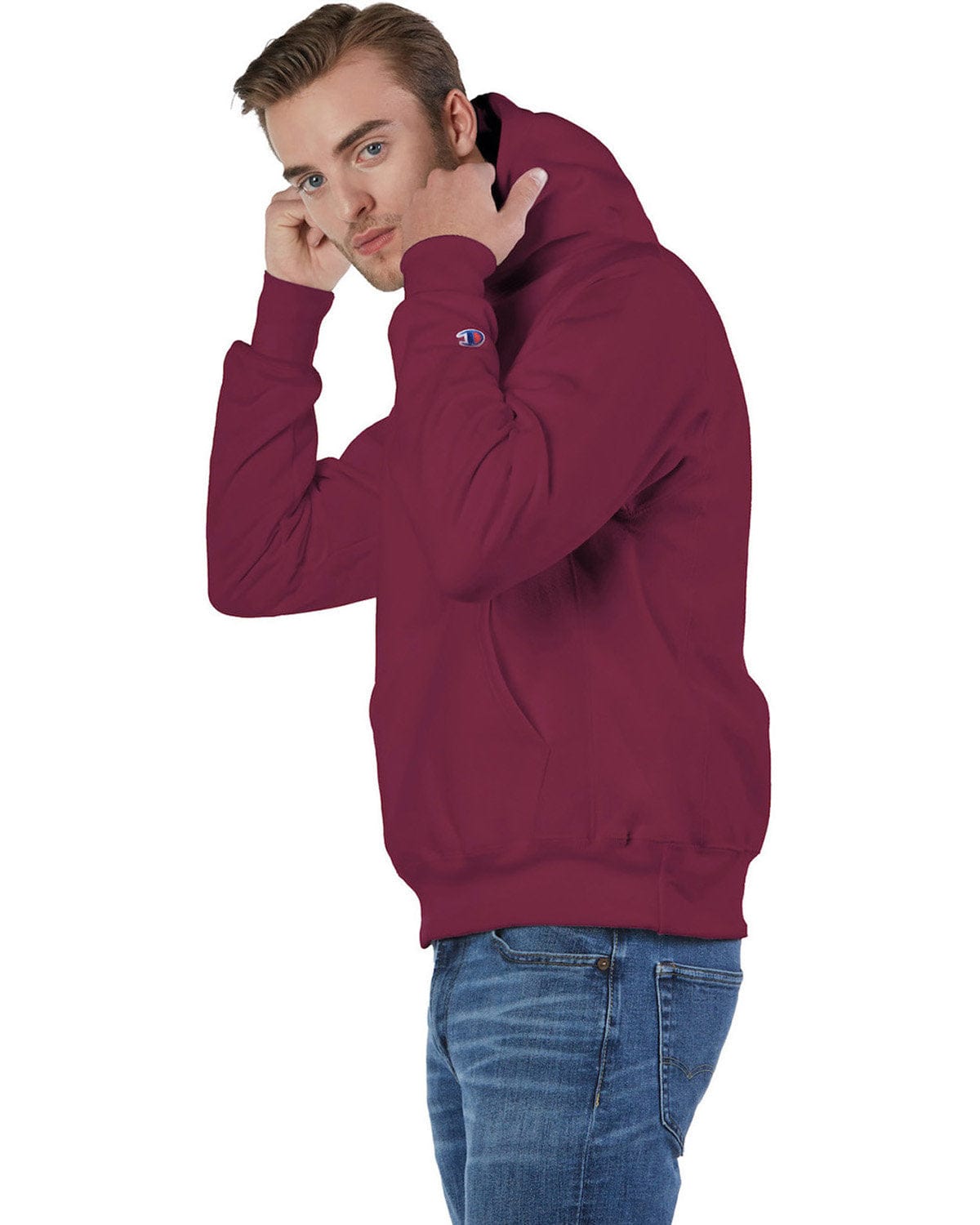 Team maroon best sale champion hoodie