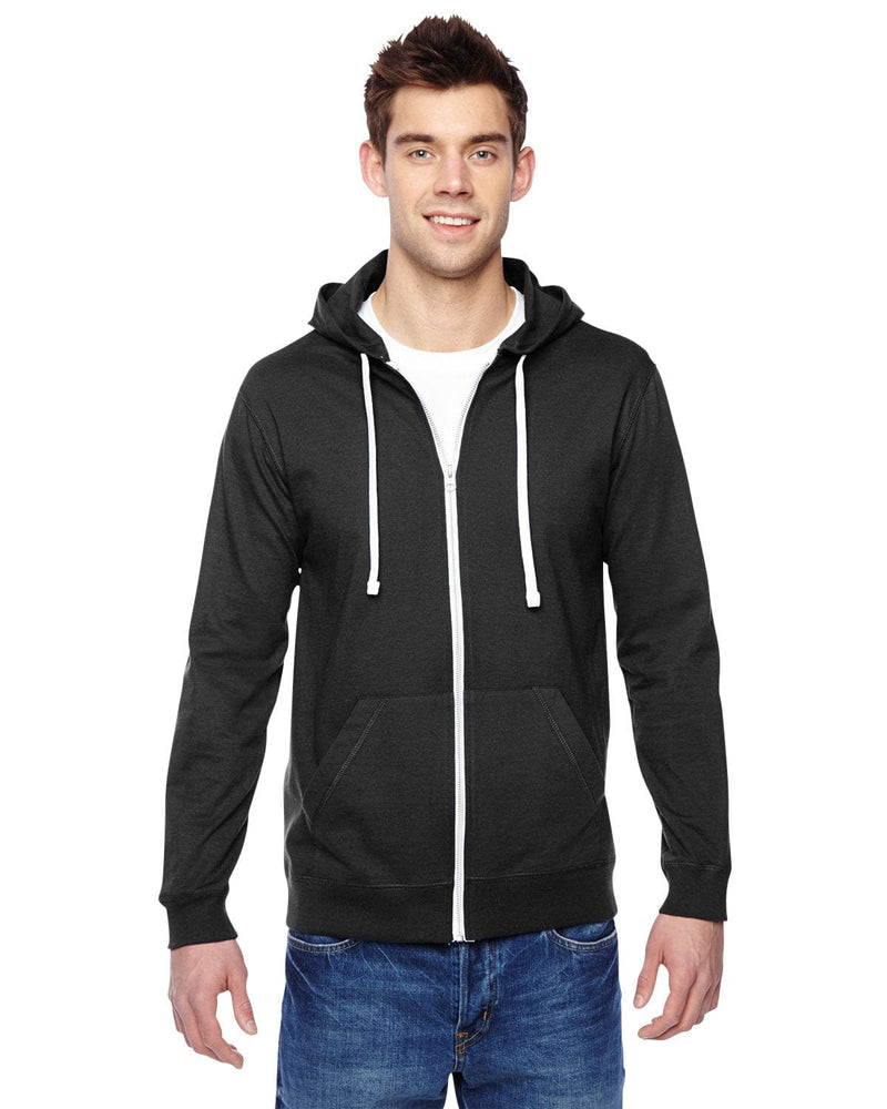 Fruit of the Loom Sofspun 100% Cotton Full-Zip Hoodie - Black