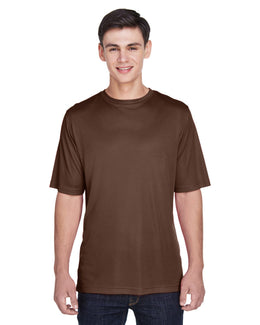 Team 365 Mens Zone Performance T-Shirt | Sport Dark Brown